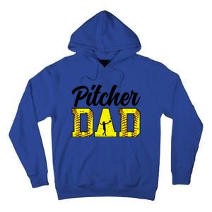 Softball Pitcher Dad Of A Softball Pitcher Father Funny Gift Tall Hoodie