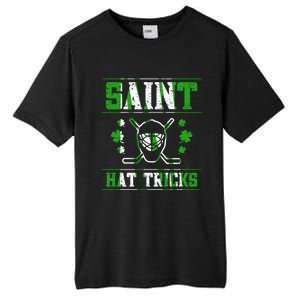 St Patrick`s Day Irish Saint Hat Tricks Lucky Hockey Green Gift Tall Fusion ChromaSoft Performance T-Shirt