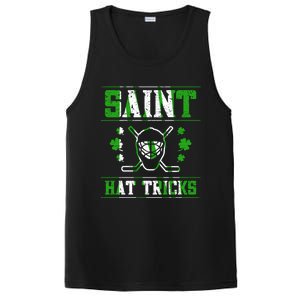 St Patrick`s Day Irish Saint Hat Tricks Lucky Hockey Green Gift PosiCharge Competitor Tank