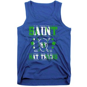 St Patrick`s Day Irish Saint Hat Tricks Lucky Hockey Green Gift Tank Top