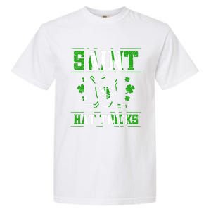 St Patrick`s Day Irish Saint Hat Tricks Lucky Hockey Green Gift Garment-Dyed Heavyweight T-Shirt