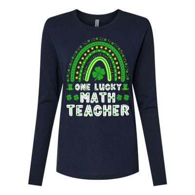 St. Patrick's Day One Lucky Match Teacher Ireland Premium Womens Cotton Relaxed Long Sleeve T-Shirt