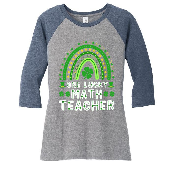 St. Patrick's Day One Lucky Match Teacher Ireland Premium Women's Tri-Blend 3/4-Sleeve Raglan Shirt