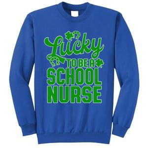 St Patrick's Day School Nurse Design Gift Sweatshirt