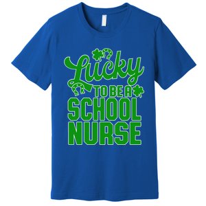 St Patrick's Day School Nurse Design Gift Premium T-Shirt