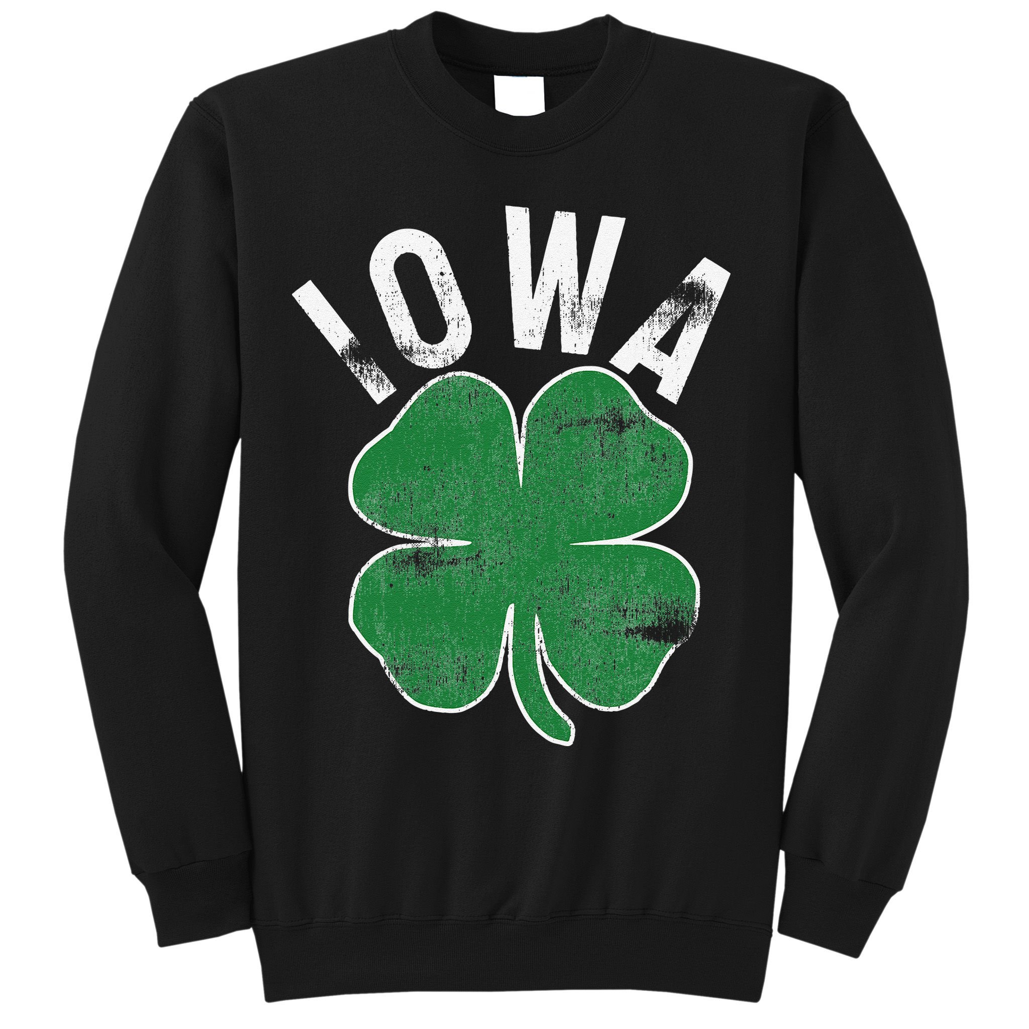 St Patrick's Day Shamrock Iowa Irish Saint Paddy's Gift Sweatshirt