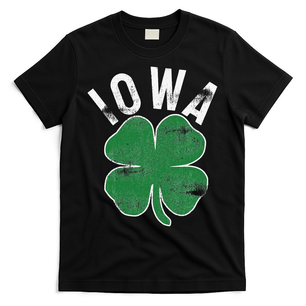 St Patrick's Day Shamrock Iowa Irish Saint Paddy's Gift T-Shirt