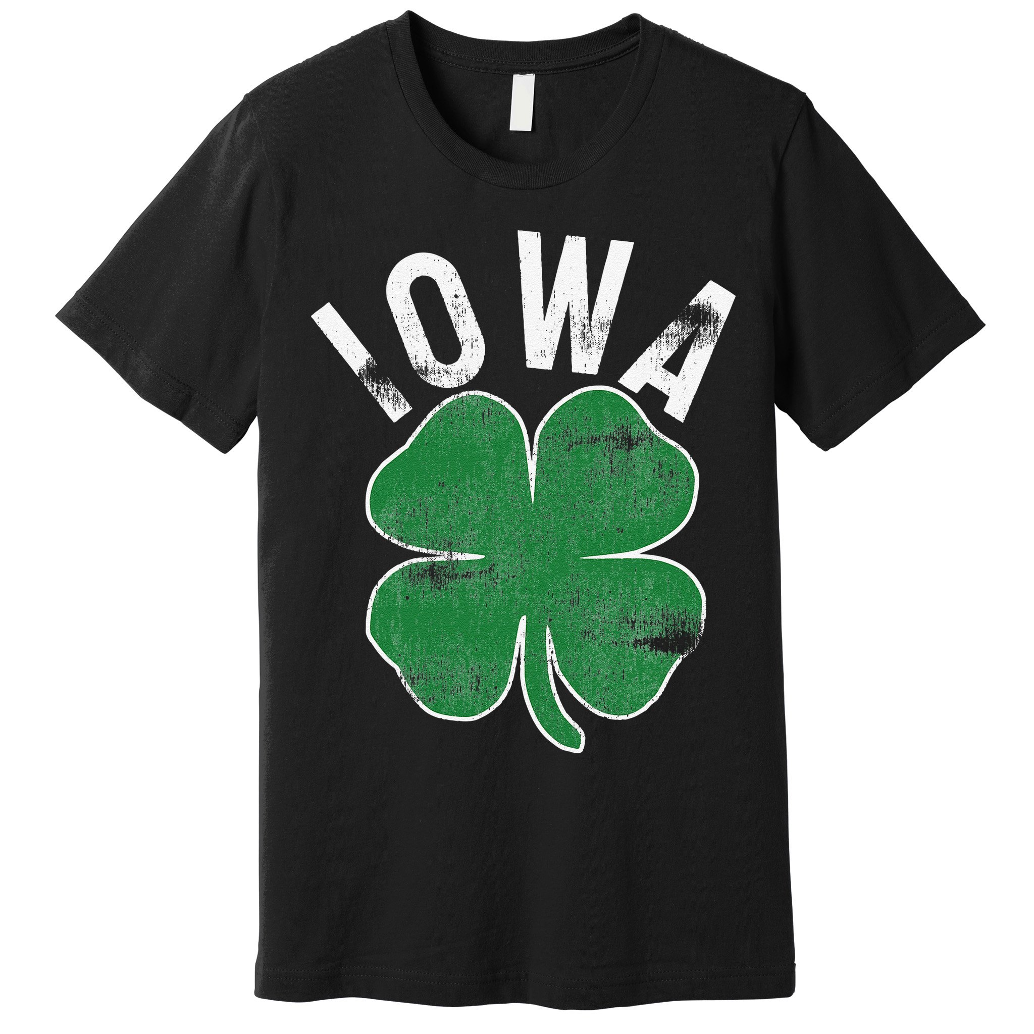 St Patrick's Day Shamrock Iowa Irish Saint Paddy's Gift Premium T-Shirt