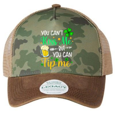 St Patrick's Day Lucky Shamrock Waitress Bartender Waiter Great Gift Legacy Tie Dye Trucker Hat