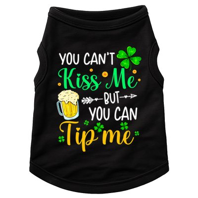 St Patrick's Day Lucky Shamrock Waitress Bartender Waiter Great Gift Doggie Tank