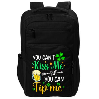St Patrick's Day Lucky Shamrock Waitress Bartender Waiter Great Gift Impact Tech Backpack