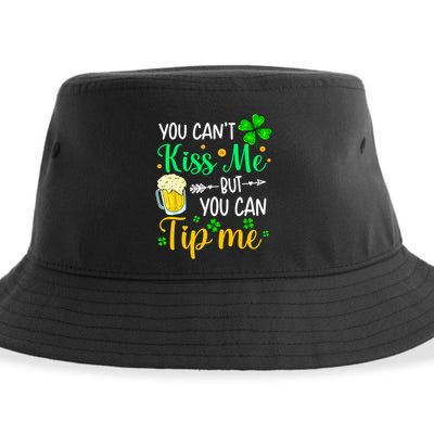 St Patrick's Day Lucky Shamrock Waitress Bartender Waiter Great Gift Sustainable Bucket Hat