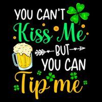 St Patrick's Day Lucky Shamrock Waitress Bartender Waiter Great Gift Flat Bill Trucker Hat
