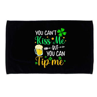 St Patrick's Day Lucky Shamrock Waitress Bartender Waiter Great Gift Microfiber Hand Towel