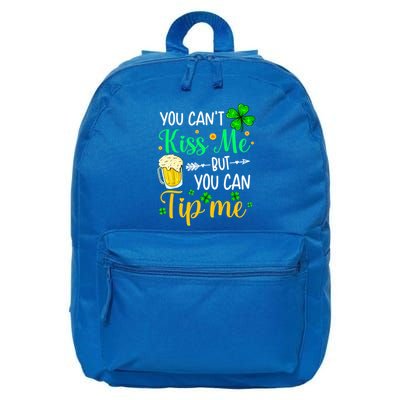 St Patrick's Day Lucky Shamrock Waitress Bartender Waiter Great Gift 16 in Basic Backpack