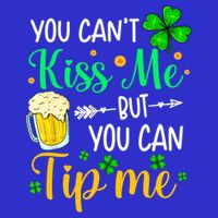 St Patrick's Day Lucky Shamrock Waitress Bartender Waiter Great Gift Zip Tote Bag