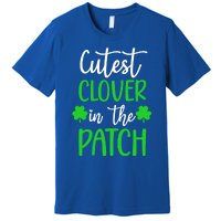 St Patricks Day Cutest Clover In The Patch Cool Gift Premium T-Shirt