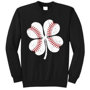 St Patricks Day Shamrock Baseball Saint Paddy's Sweatshirt