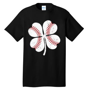 St Patricks Day Shamrock Baseball Saint Paddy's Tall T-Shirt