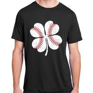 St Patricks Day Shamrock Baseball Saint Paddy's Adult ChromaSoft Performance T-Shirt