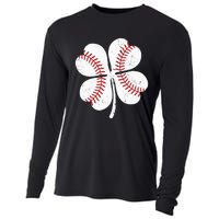 St Patricks Day Shamrock Baseball Saint Paddy's Cooling Performance Long Sleeve Crew