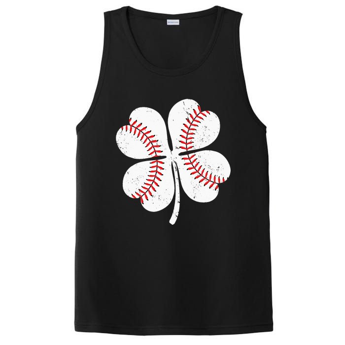 St Patricks Day Shamrock Baseball Saint Paddy's PosiCharge Competitor Tank