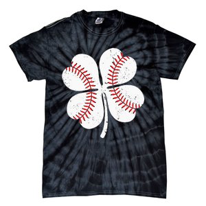 St Patricks Day Shamrock Baseball Saint Paddy's Tie-Dye T-Shirt