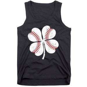 St Patricks Day Shamrock Baseball Saint Paddy's Tank Top