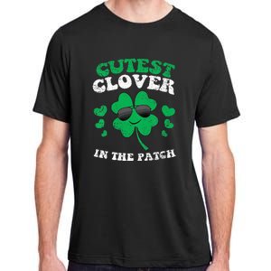 St Patricks Day Cutest Clover In The Patch Adult ChromaSoft Performance T-Shirt