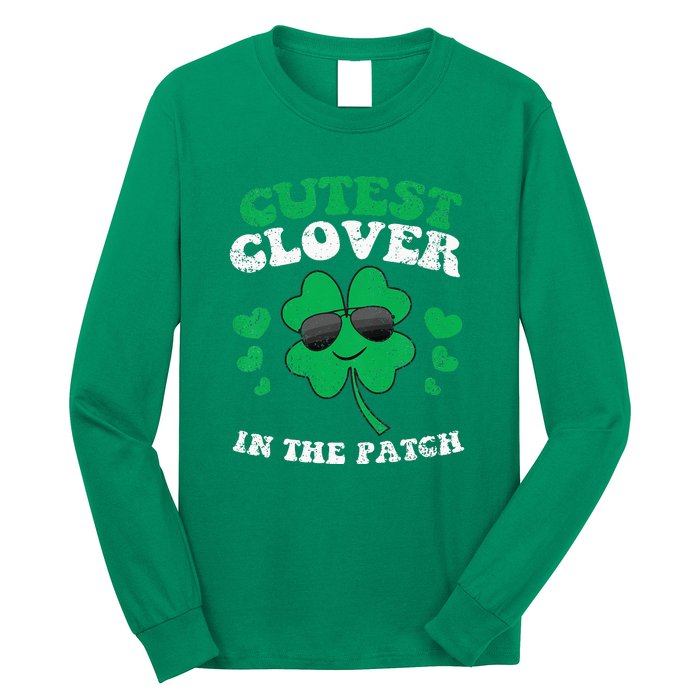 St Patricks Day Cutest Clover In The Patch Long Sleeve Shirt