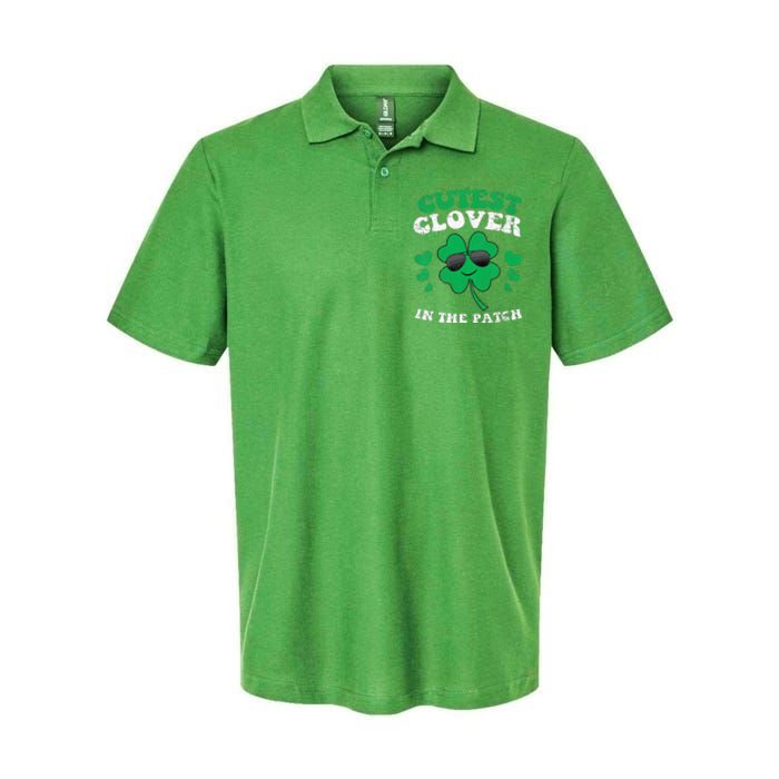 St Patricks Day Cutest Clover In The Patch Softstyle Adult Sport Polo