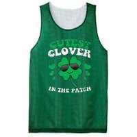 St Patricks Day Cutest Clover In The Patch Mesh Reversible Basketball Jersey Tank