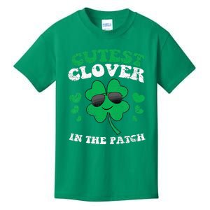 St Patricks Day Cutest Clover In The Patch Kids T-Shirt