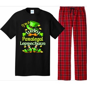 St Patrick's Day Paralegal Costume I'm A Lucky Leprechaun Funny Gift Pajama Set