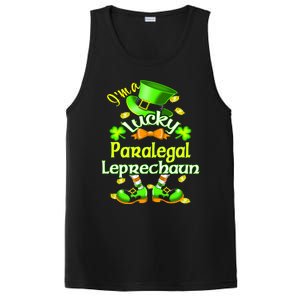 St Patrick's Day Paralegal Costume I'm A Lucky Leprechaun Funny Gift PosiCharge Competitor Tank