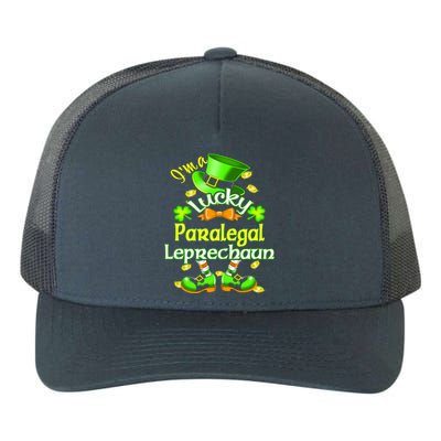 St Patrick's Day Paralegal Costume I'm A Lucky Leprechaun Funny Gift Yupoong Adult 5-Panel Trucker Hat