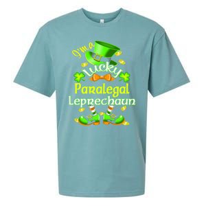 St Patrick's Day Paralegal Costume I'm A Lucky Leprechaun Funny Gift Sueded Cloud Jersey T-Shirt