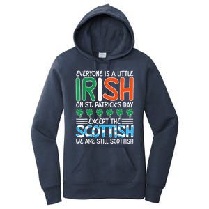 St. Patrick's Day Irish Flag Scottish Shamrock Funny Joke Women's Pullover Hoodie