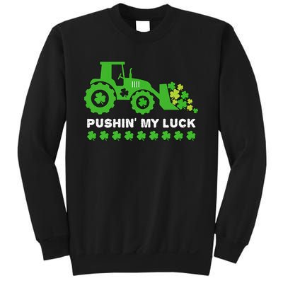 St Patrick's Day Pushing My Luck Monster Truck Sweatshirt