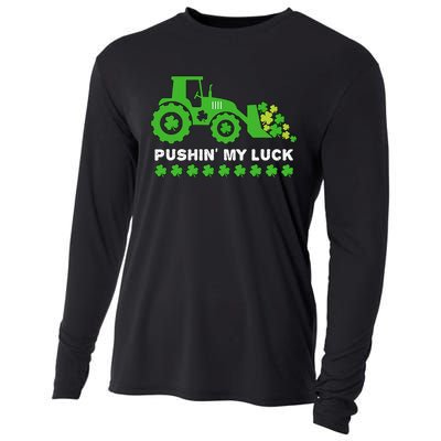 St Patrick's Day Pushing My Luck Monster Truck Cooling Performance Long Sleeve Crew