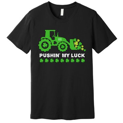 St Patrick's Day Pushing My Luck Monster Truck Premium T-Shirt