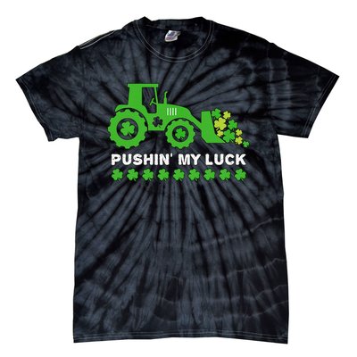 St Patrick's Day Pushing My Luck Monster Truck Tie-Dye T-Shirt