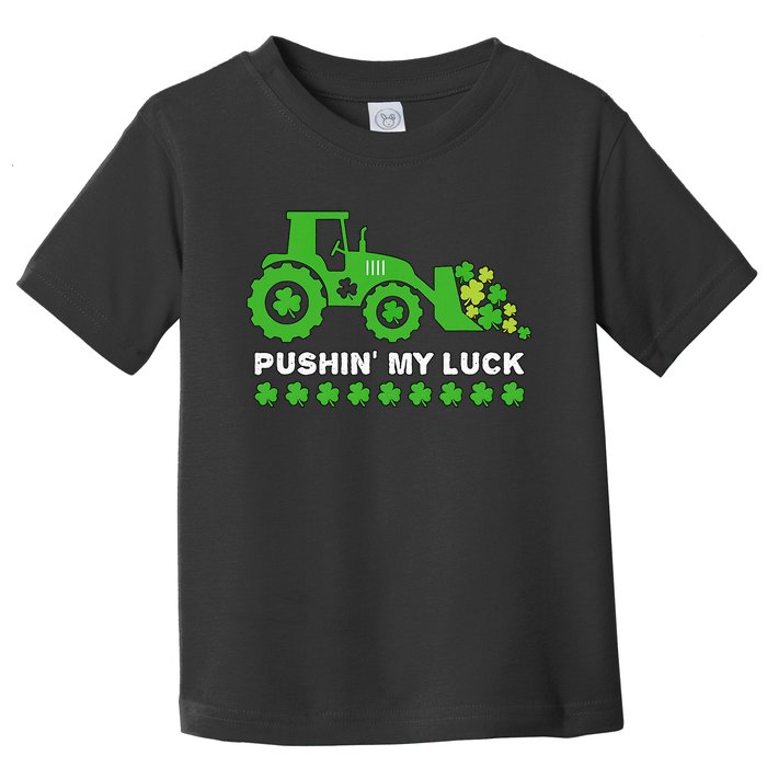 St Patrick's Day Pushing My Luck Monster Truck Toddler T-Shirt