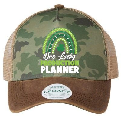 St Patricks Day One Lucky Production Planner Funny Gift Legacy Tie Dye Trucker Hat