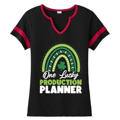 St Patricks Day One Lucky Production Planner Funny Gift Ladies Halftime Notch Neck Tee