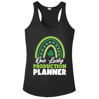 St Patricks Day One Lucky Production Planner Funny Gift Ladies PosiCharge Competitor Racerback Tank