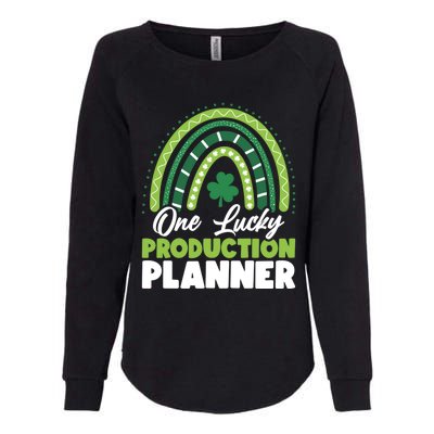 St Patricks Day One Lucky Production Planner Funny Gift Womens California Wash Sweatshirt