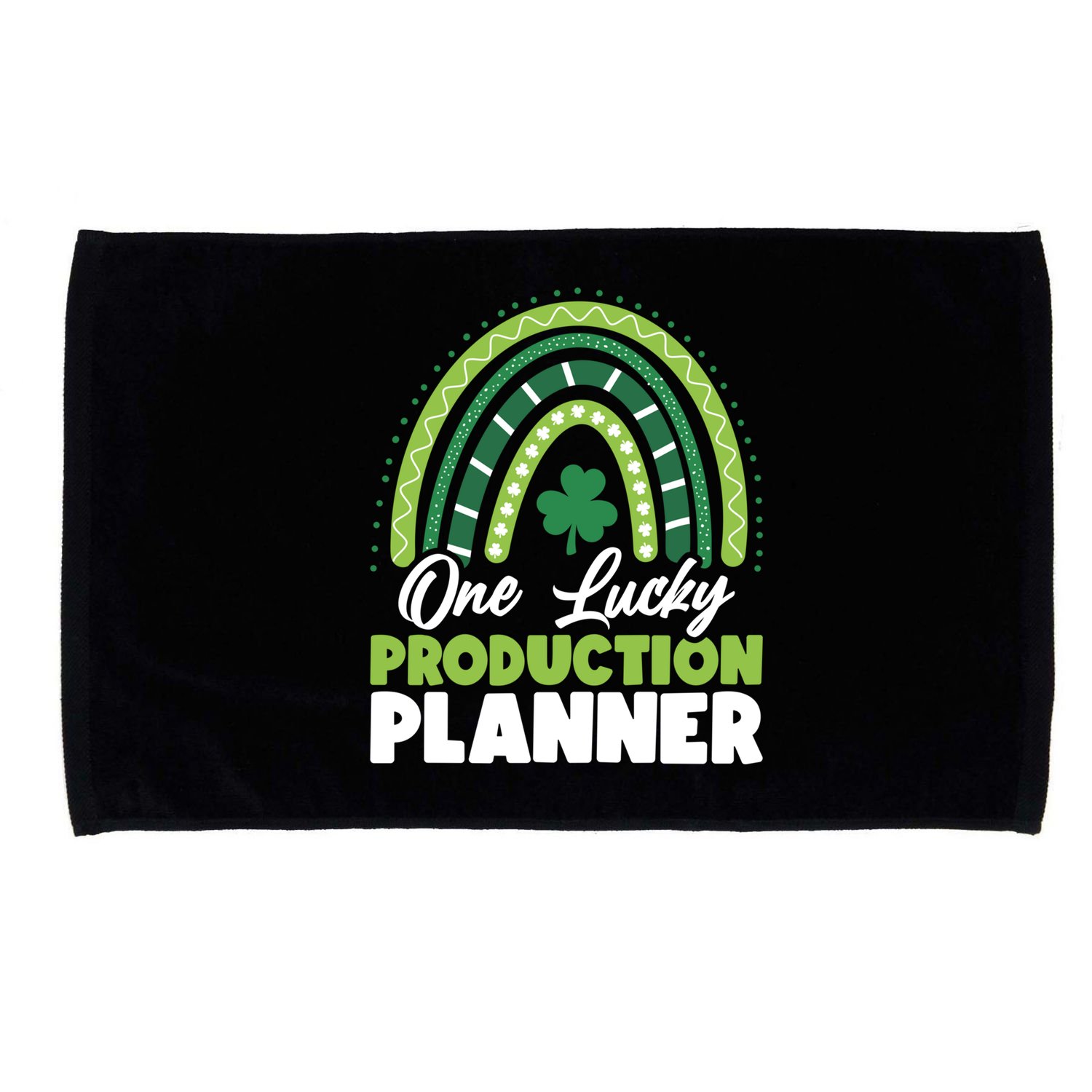 St Patricks Day One Lucky Production Planner Funny Gift Microfiber Hand Towel