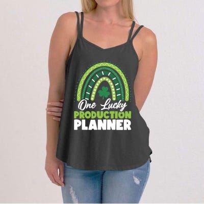 St Patricks Day One Lucky Production Planner Funny Gift Women's Strappy Tank