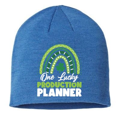 St Patricks Day One Lucky Production Planner Funny Gift Sustainable Beanie